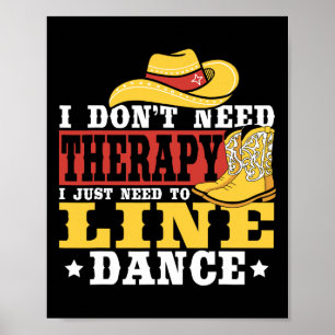 Affiche Danse en ligne Je n’ai pas besoin de thérapie J’ai