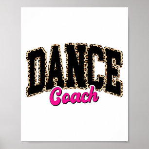 Affiche Danse Entraîneur Leopard Danser Vie Filles Femmes