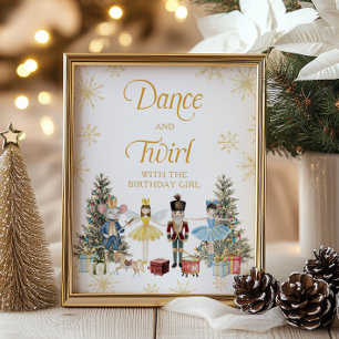 Affiche Danse et tourbillon avec la fille Nutcracker d'ann