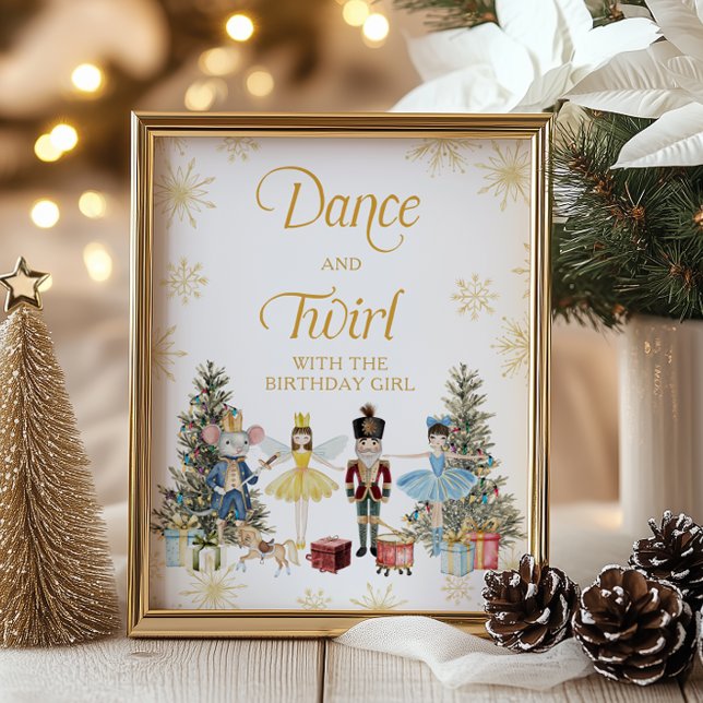 Affiche Danse et tourbillon avec la fille Nutcracker d'ann (Créateur téléchargé)