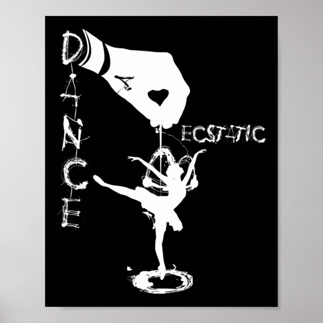 Affiche Danse extatique Llerina Danseuse en tutu en danse  (Devant)