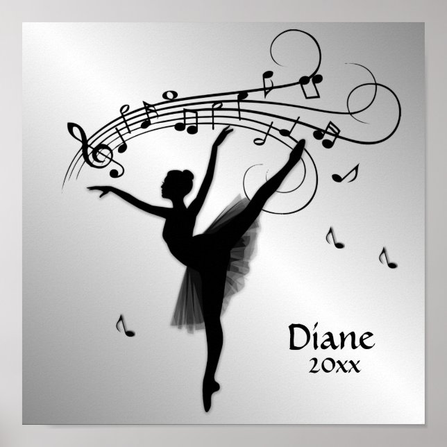 Affiche Danse Extraordinaire Ballerina avec musique (Devant)