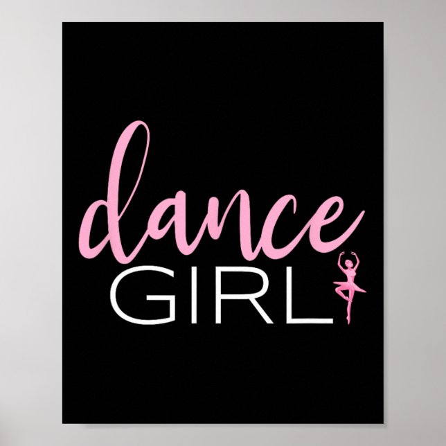 Affiche Danse Fille Danser Ballerina Ballet Danseuse Don P (Devant)