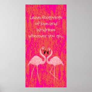 Affiche Danse Flamant rose