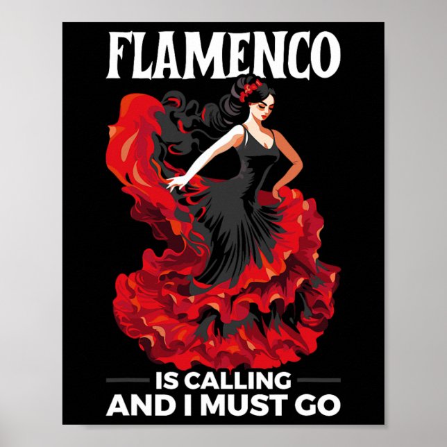 Affiche Danse flamenco Danse espagnole Espagne Flamenco Da (Devant)