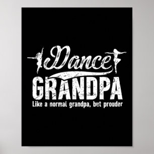 Affiche Danse Grandpa Définition Grand-Père Danseur D'Un D