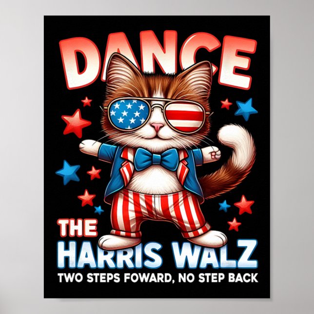 Affiche Danse Harris Wheimer Drôle Chat Ladies Kamala H (Devant)
