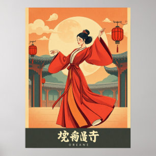 Affiche Danse Joseon Moonlight - Coréen Mi-Automne