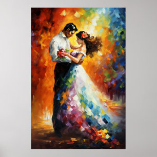 Affiche Danse Kaleidoscope - Couple romantique