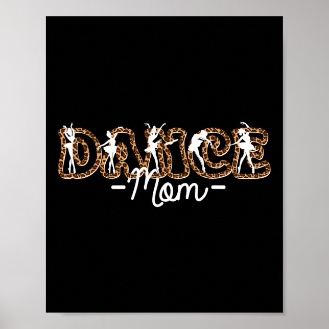 Affiche Danse Maman Mère Danser Vie Léopard Filles Danser (Devant)