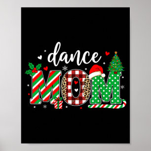 Affiche Danse Maman Noël Buffalo Carreaux Léopard Père Noë