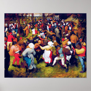 Affiche Danse Mariage, Pieter Bruegel