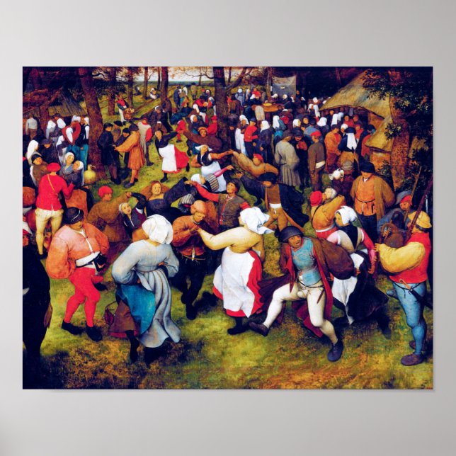 Affiche Danse Mariage, Pieter Bruegel (Devant)