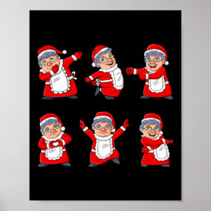 Affiche Danse Mme Claus Défi Danse Garçons Filles Enfants