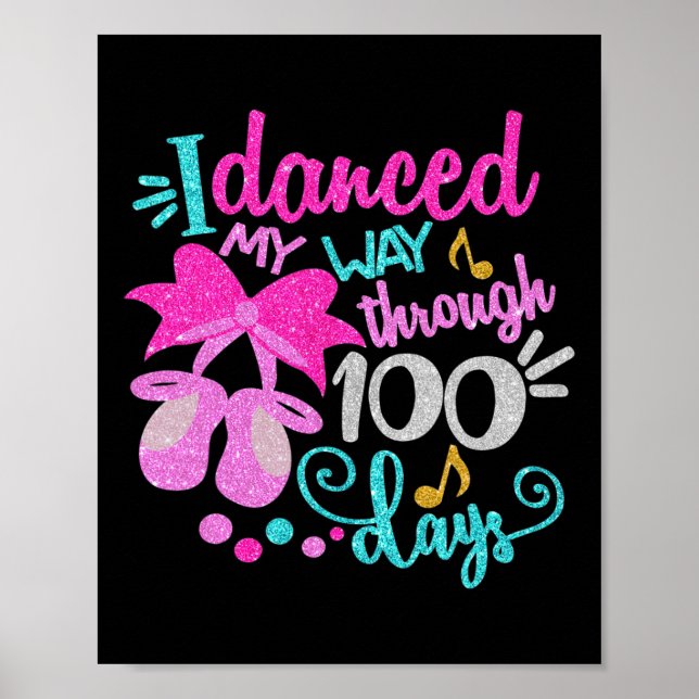 Affiche Dansé Mon Chemin À Travers 100 Jours Danseuse Ball (Devant)