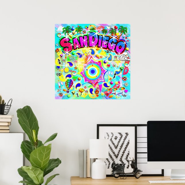 Affiche Danse Mystique de San Diego (Bureau à domicile)
