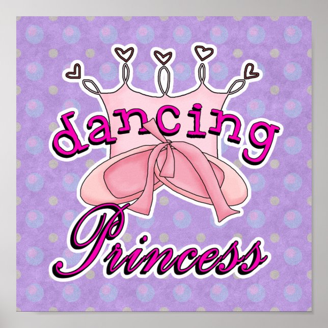 Affiche Danse Princesse Ballet Design (Devant)