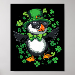Affiche Danse Puffin Irlandais Éire Paddy Irishwoman Irish