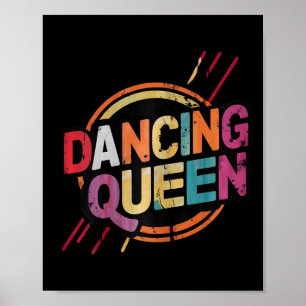 Affiche Danse Queen Party Disco Dance Pour Femmes Et Fille