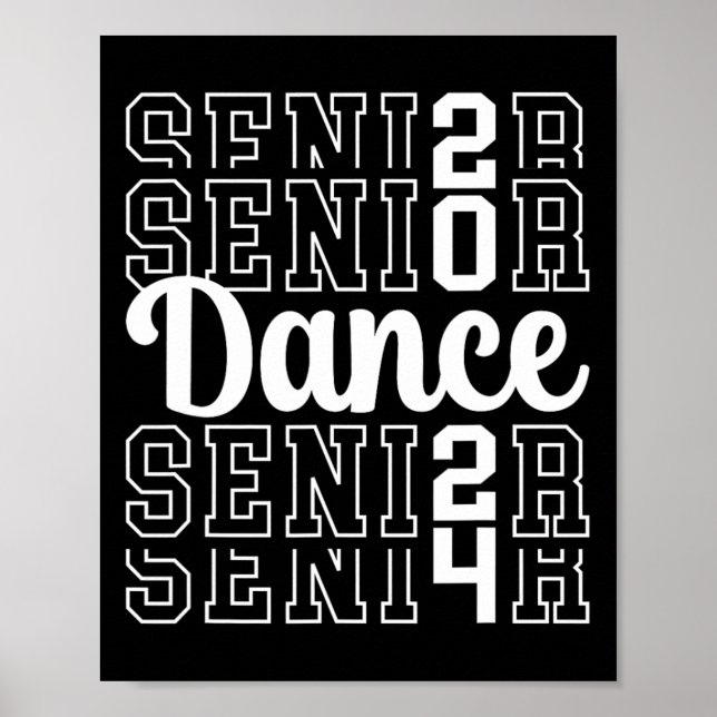 Affiche Danse Senior 2024 Cl Of 2024 Senior Dancer (Devant)