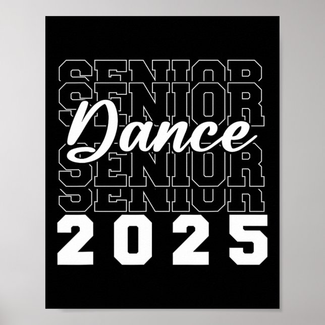 Affiche Danse Senior 2025 Cl De 2025 Graduation Party (Devant)