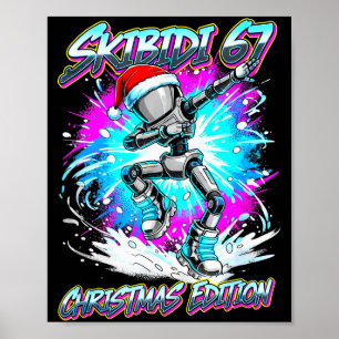 Affiche Danse Skibidi 67 Édition Noël