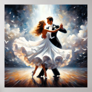 Affiche Danse swing Danse de salon Danseuse Danse