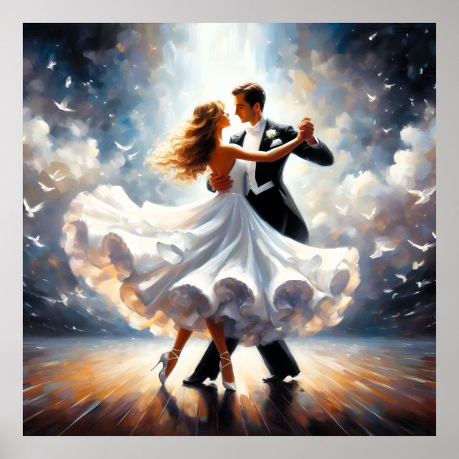 Affiche Danse swing Danse de salon Danseuse Danse (Devant)