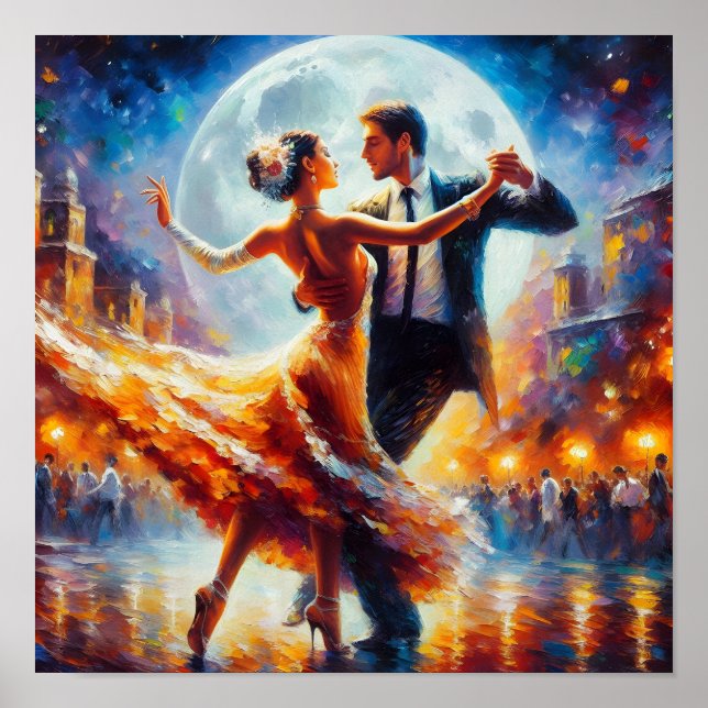 Affiche Danse swing Danse de salon Danseuse Danse (Devant)