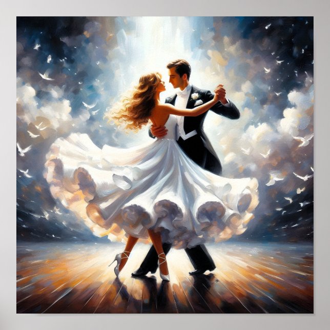 Affiche Danse swing Danse de salon Danseuse Danse (Devant)