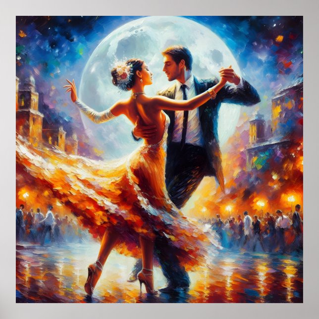 Affiche Danse swing Danse de salon Danseuse Danse (Devant)