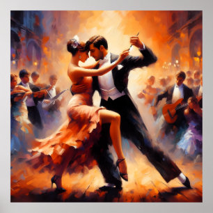 Affiche Danse swing Danse de salon Danseuse Danse