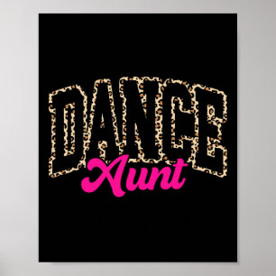 Affiche Danse Tante Léopard Danser Tante Vie Filles Femmes