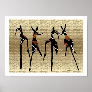 Affiche Danse tribale africaine