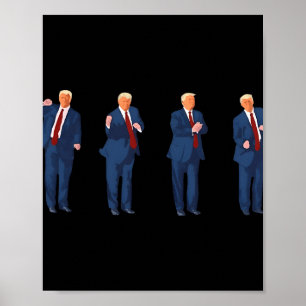 Affiche Danse Trump 4 Juillet Trump 2025 