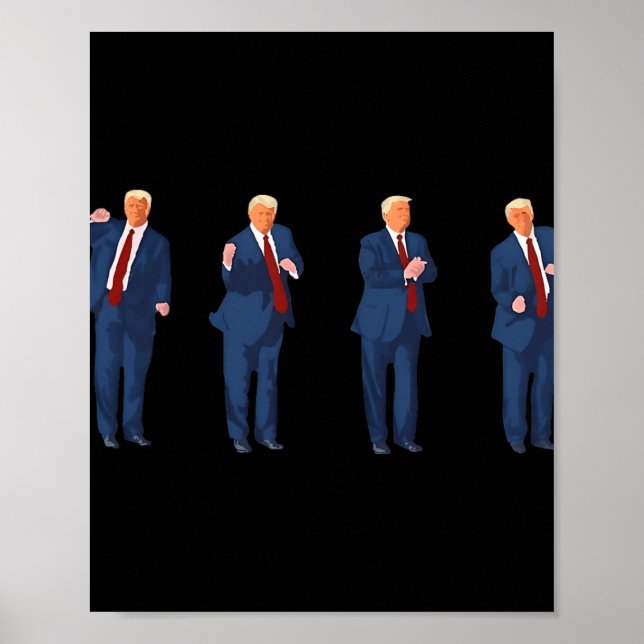Affiche Danse Trump 4 Juillet Trump 2025  (Devant)