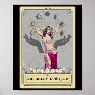 Affiche Danse ventre Top Tarot ventre Danser Carte Tarot