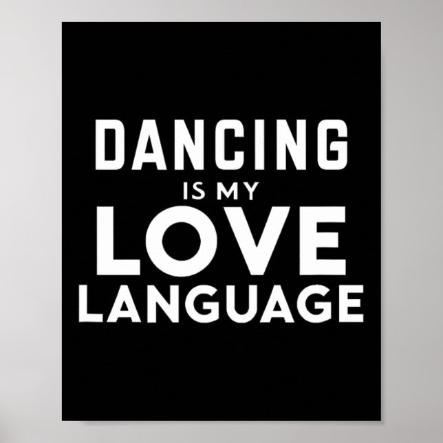 Affiche Danser Amoureux Danser Est Ma Langue D'Amour (Devant)
