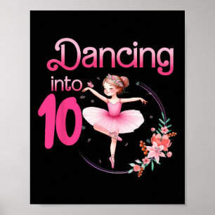 Affiche Danser dans 10 Ballerina 10e anniversaire bal de f
