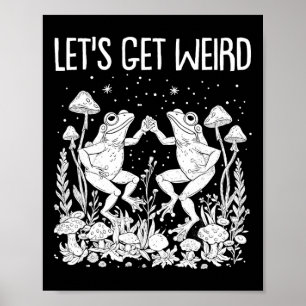 Affiche Danser des grenouilles Champignons Obtenons un drô