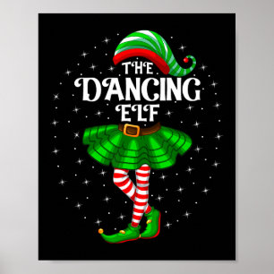 Affiche Danser Elf Noël Famille Faire correspondre les fem