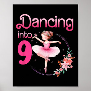 Affiche Danser en 9 Ballerina 9e Anniversaire Ballet de fê