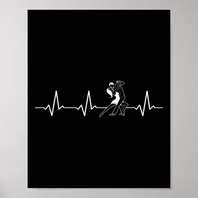 Affiche Danser Heartbeat Rumba Salsa Cha Cha Jive Bachata (Devant)