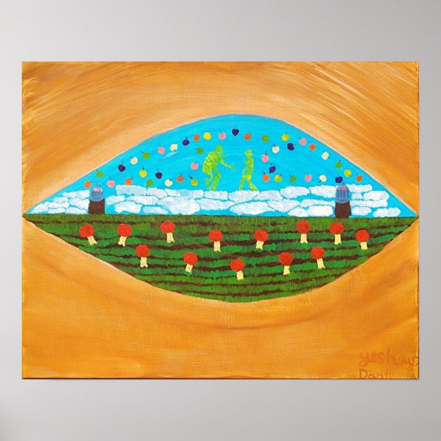 Affiche danser parmi les cerises tombantes (Devant)