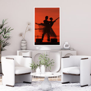 Affiche Danser pour toujours au coucher du soleil avec vou