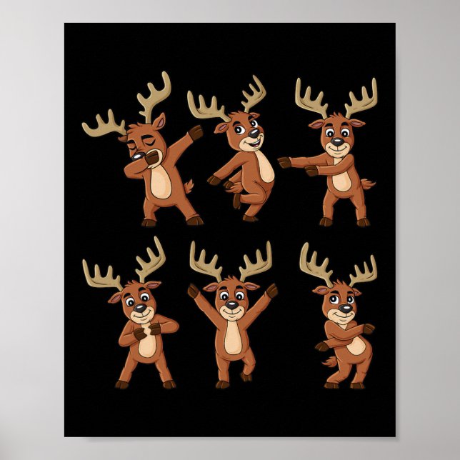 Affiche Danser Reindeer Dance Challenge Christmas Boys Gi (Devant)