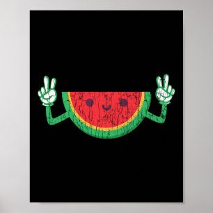 Affiche Danser Watermelon Funky Summer Fruit Lover Graphi
