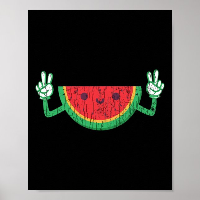 Affiche Danser Watermelon Funky Summer Fruit Lover Graphi (Devant)