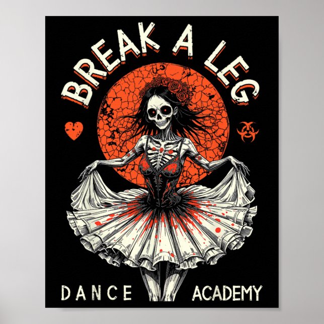 Affiche Danseur de ballet Zombie Ballerina Dance Academy F (Devant)