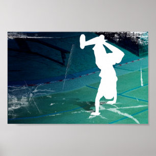 Affiche Danseur de graffiti